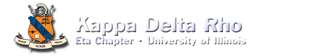 Kappa Delta Rho, Eta Chapter, University of Illinois